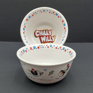 Chilly Willy Ice Cream Bowls Cartoon Penguin Soup Cereal Bowls Kids Snack Bowls